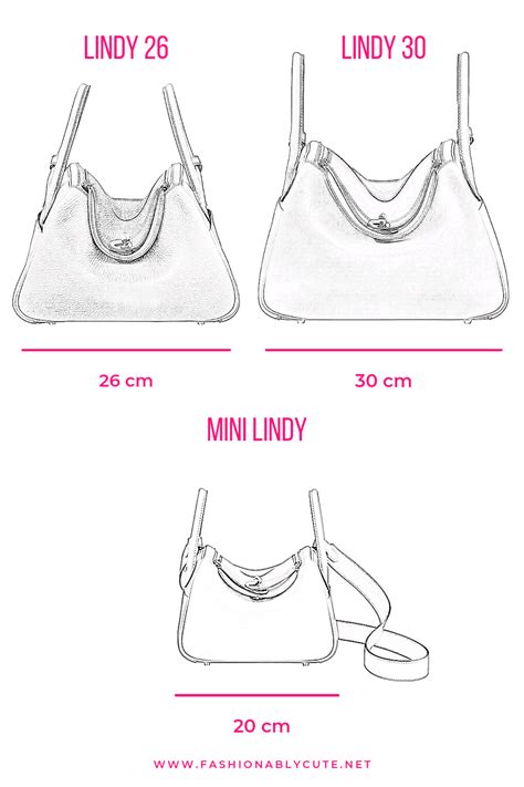 hermes lindy bags sizes